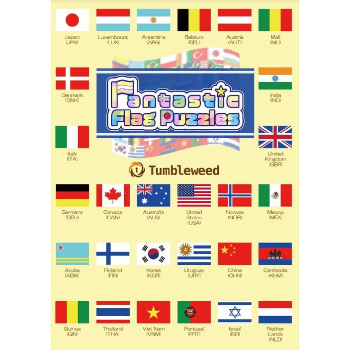 Fantastic Flag Puzzles - 国旗なぞ_英語版 - (制作：タンブルウィード) [送料ウエイト：2]